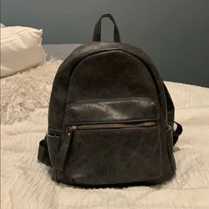 Leather backpack